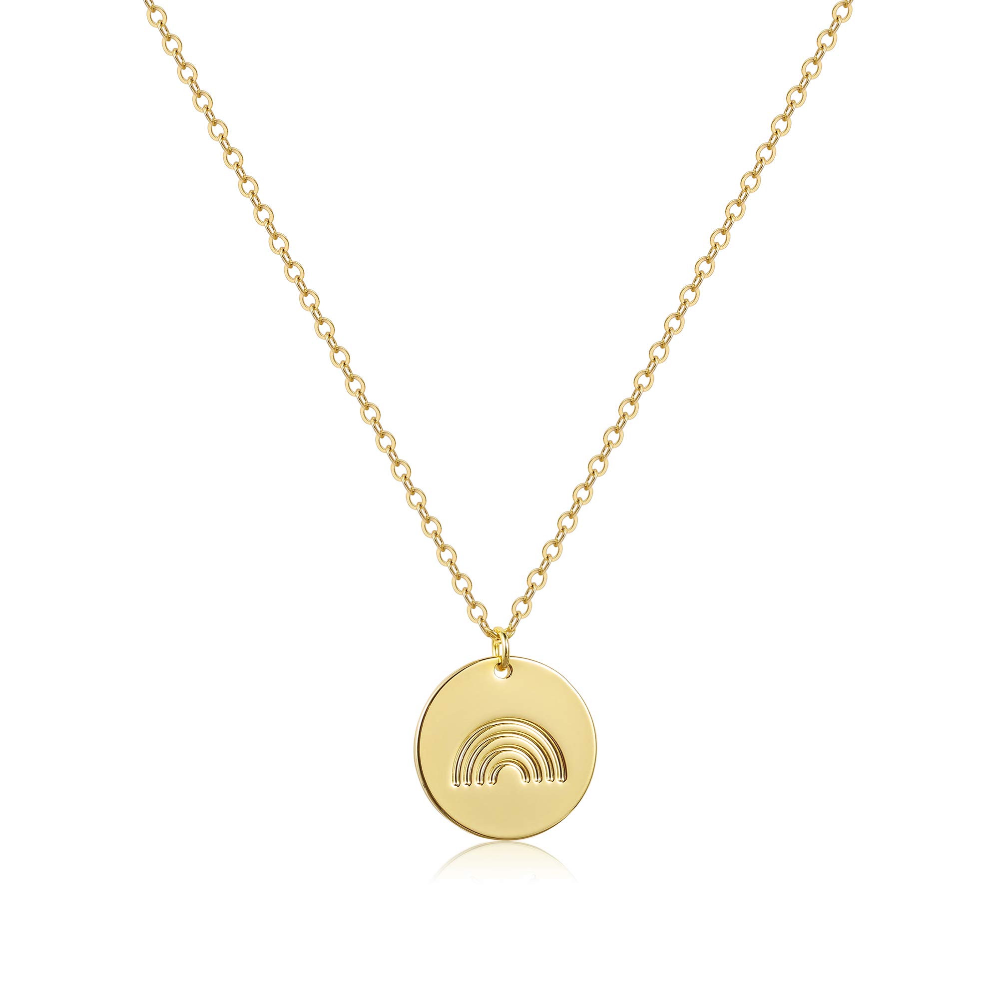 Rainbow Circle Necklace