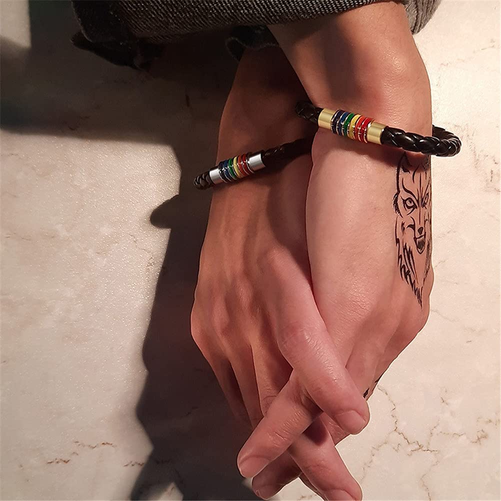 LGBTQ Rainbow Magnetic Bracelet