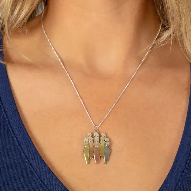 For Friend - Thank You For Being My Unbiological Sister Sister Star Pendant Necklace