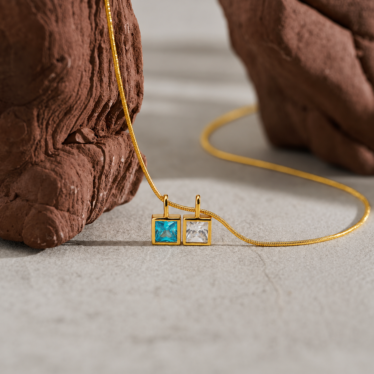Personalized necklaces with 1-10 birthstones