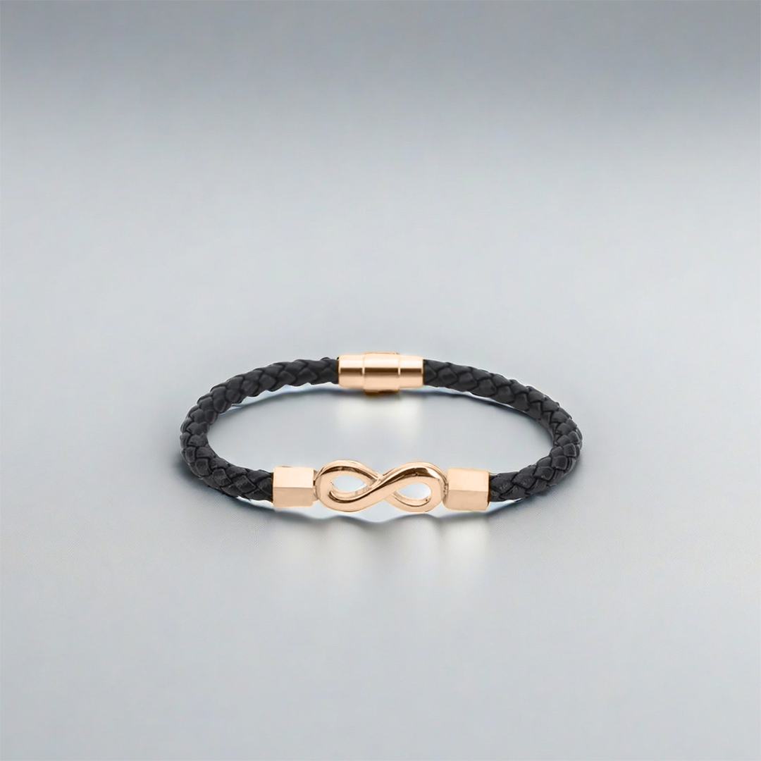 For Love - Ceramic Infinity Braided Bracelet