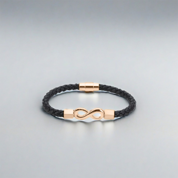 For Love - Ceramic Infinity Braided Bracelet
