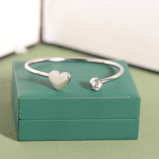 For Bonus Daughter - I Love You Heart-shaped Open Bracelet