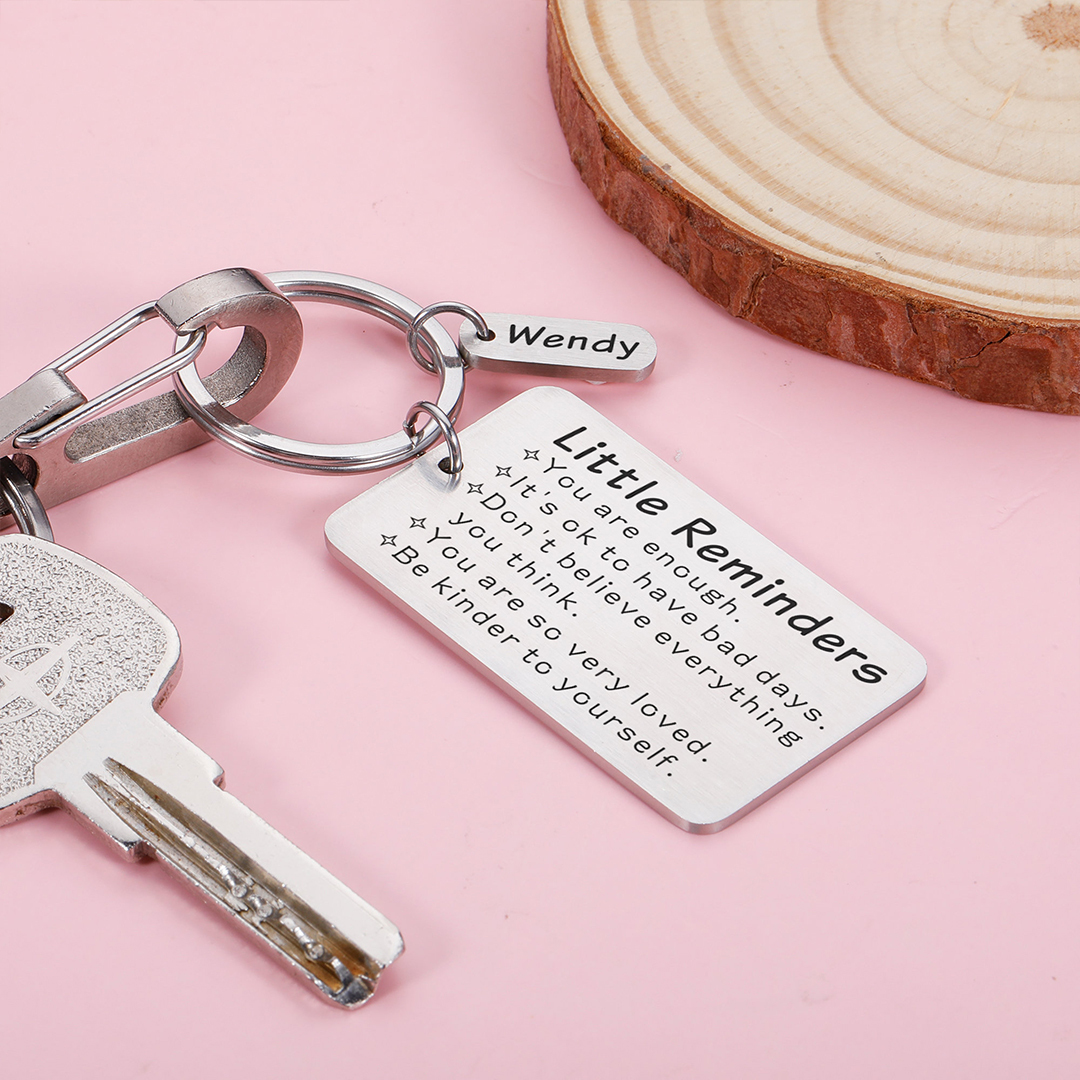 Little Reminders Custom Name Keychain