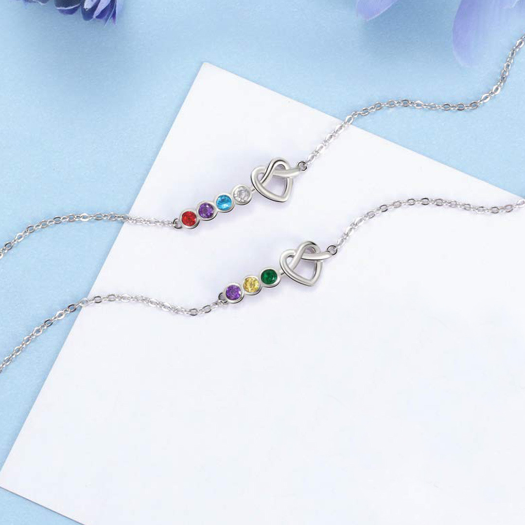 Sweethearts Birthstone Custom Bracelet