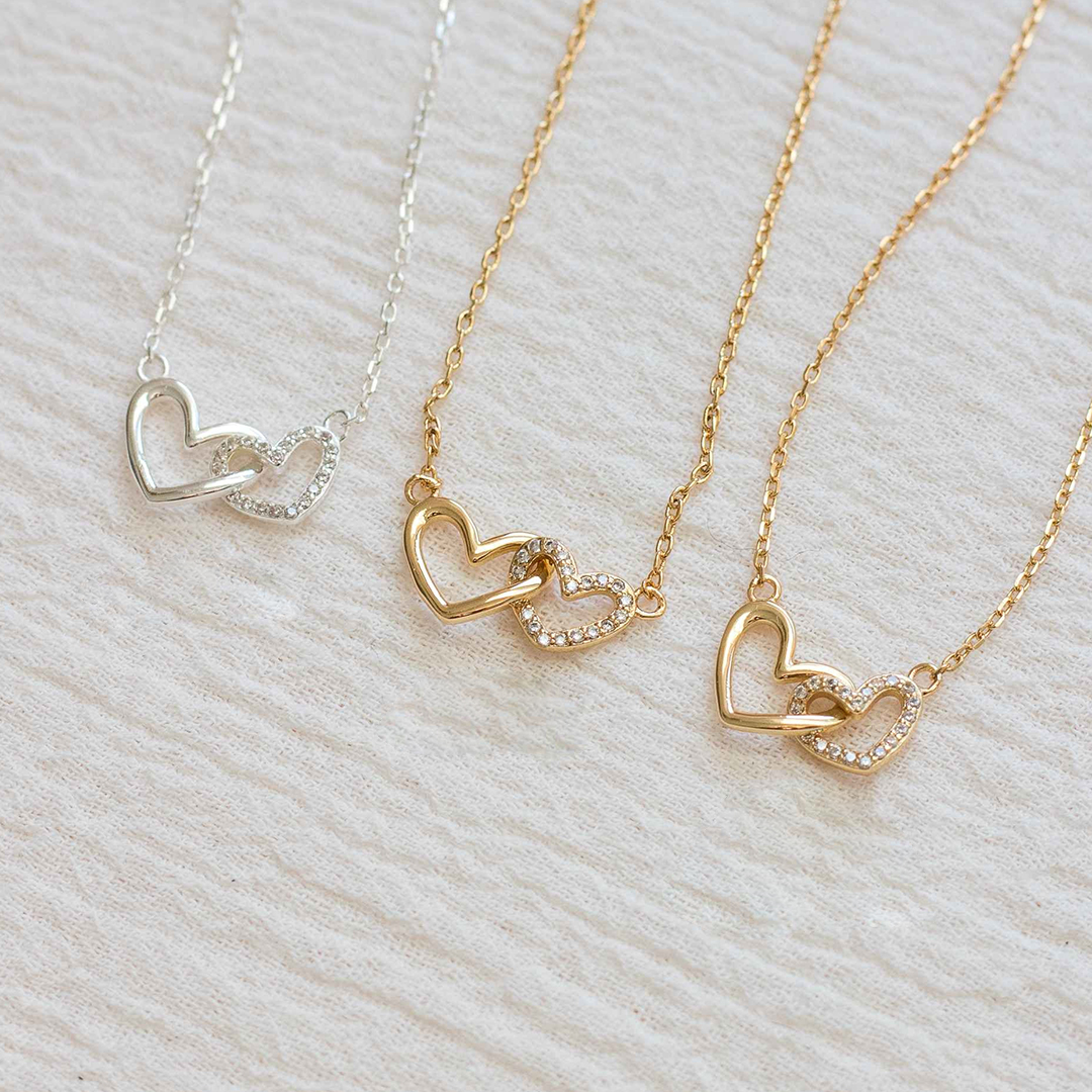 For Mother-Connected Little Hearts Necklace