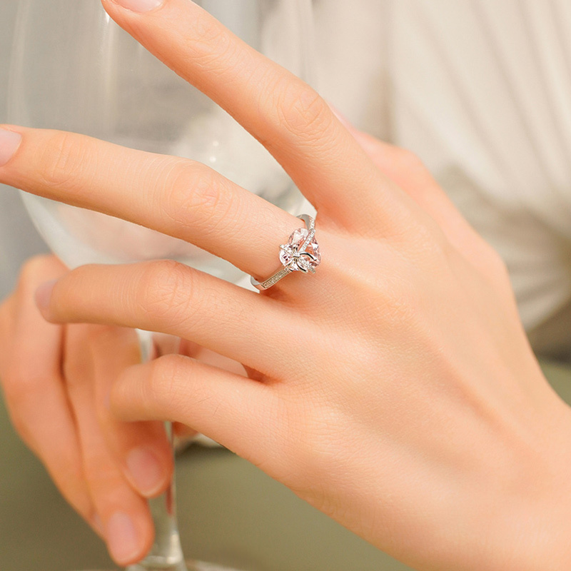 For Bonus Daughter - I May Not Have Given You The Gift Of Life But Life Gave Me The Gift Of You Crystal Heart Ring