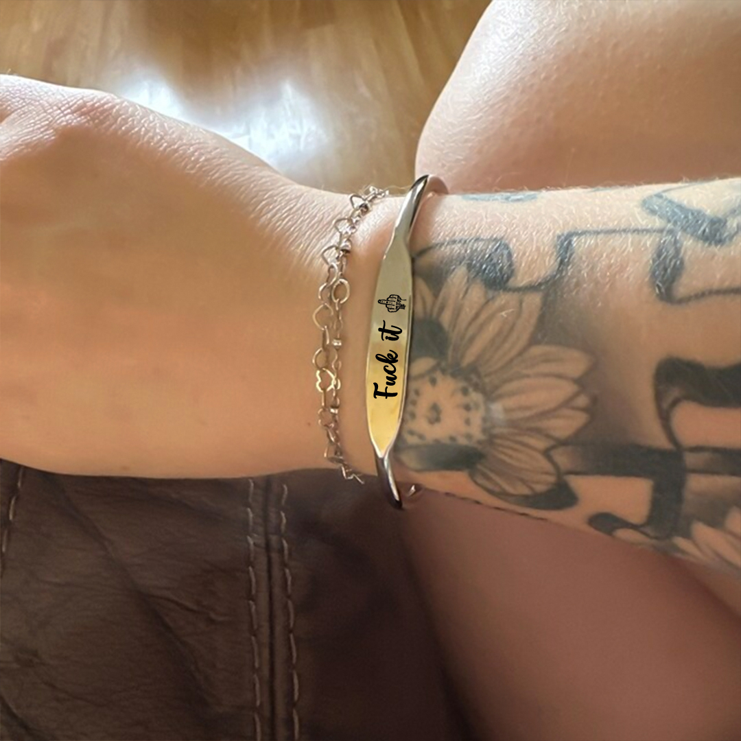 Fuck It Dainty Bar Ring