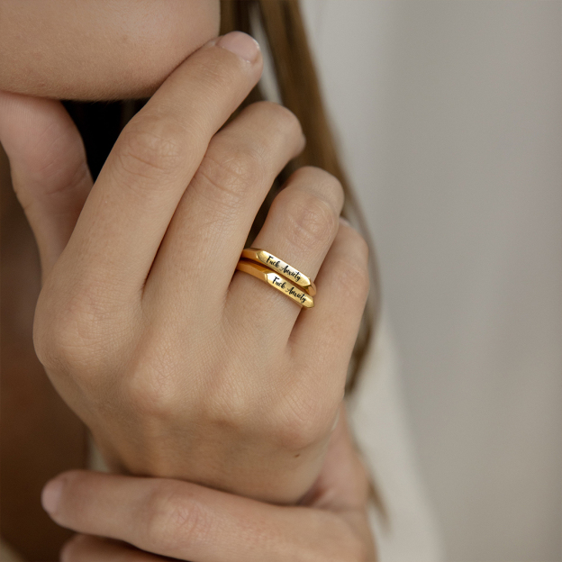 Fuck Anxiety Bar Ring