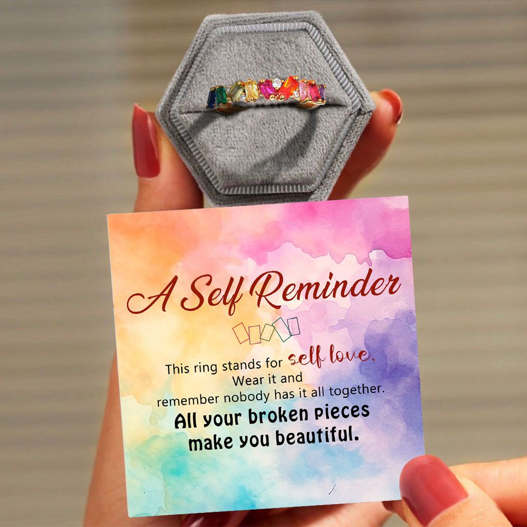 For Self - S925 Colorful Crystal Ring