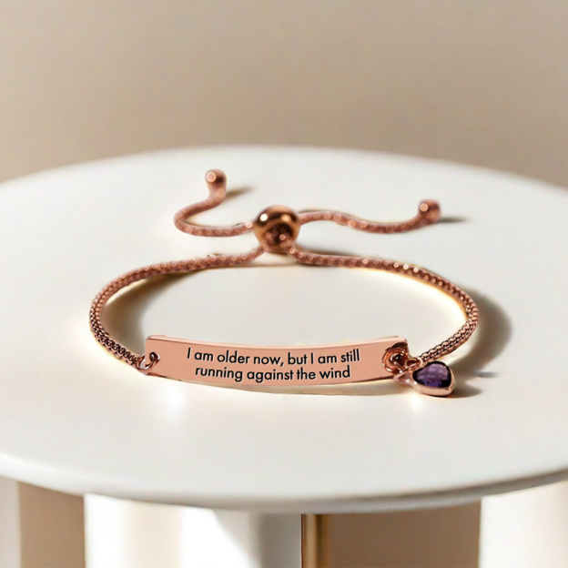 Against the wind Custom Birthstone Diamond Bracelet