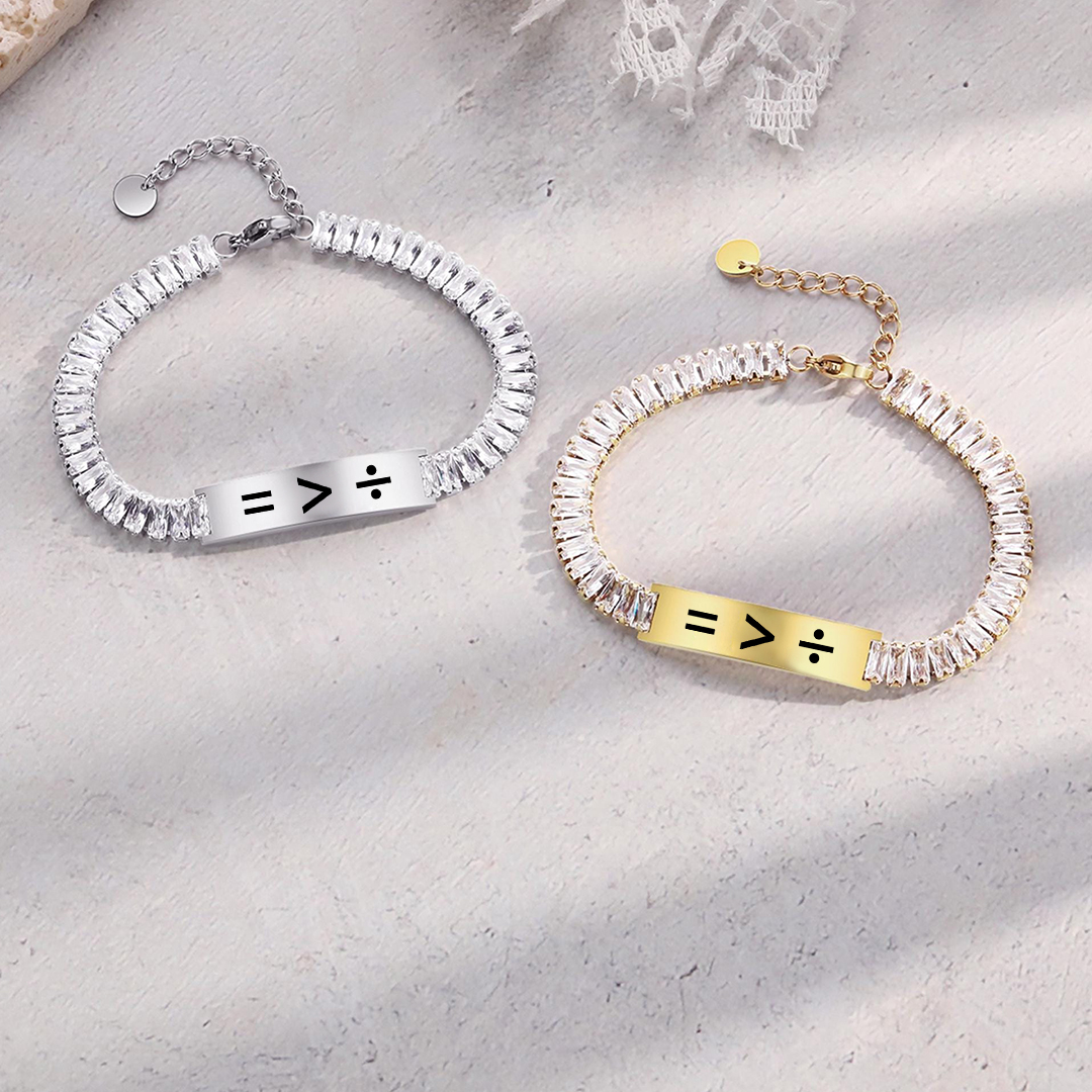 Equality Short Tennis Bracelet