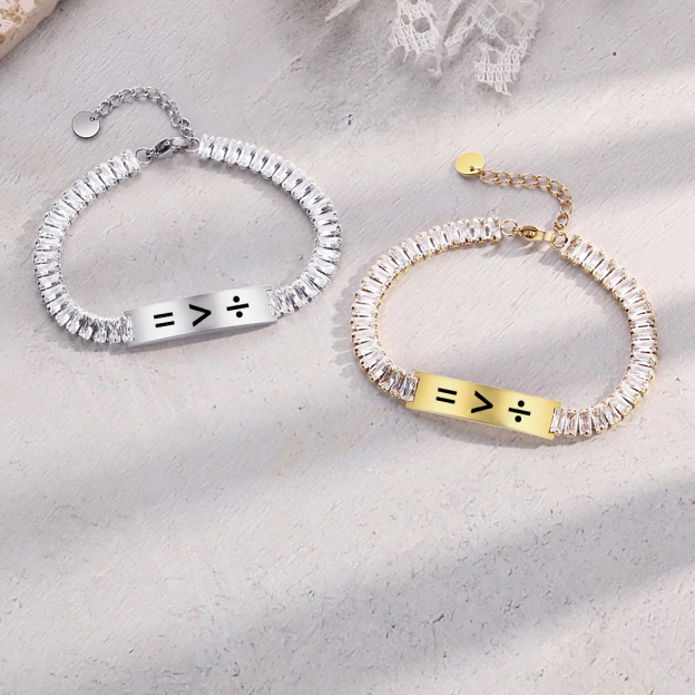 Equality Short Tennis Bracelet