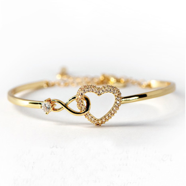 For Daughter - S925 you are always in mine Infinite Heart Bracelet