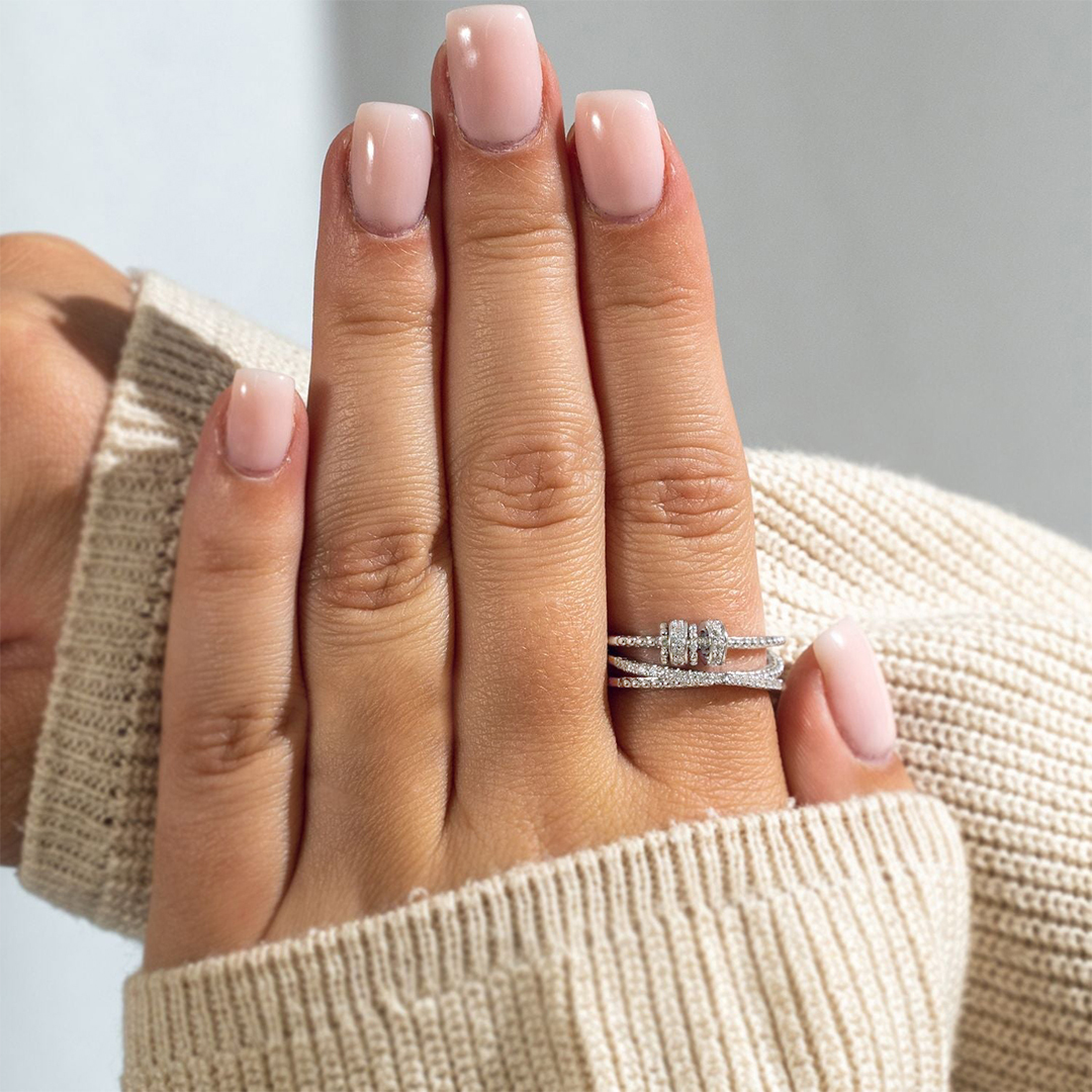 Just breathe Fidget Ring