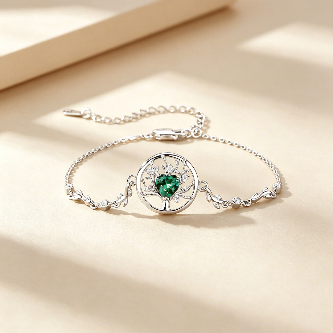 A mother is the family Root Custom Birthstone Bracelet