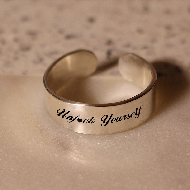Unf❤️ck Yourself Wid Band Ring