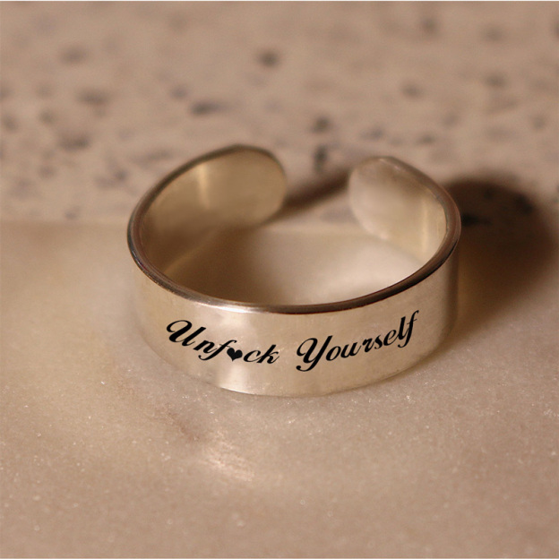 Unf❤️ck Yourself Wid Band Ring