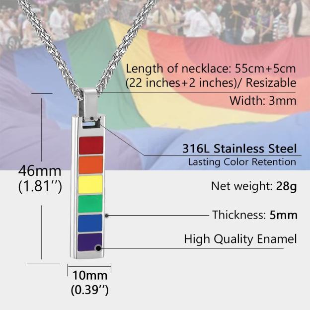 LGBTQ Rainbow Necklace