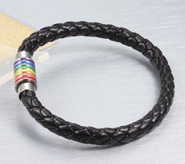 LGBTQ Rainbow Magnetic Bracelet