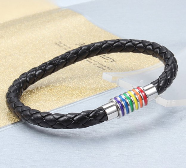 LGBTQ Rainbow Magnetic Bracelet