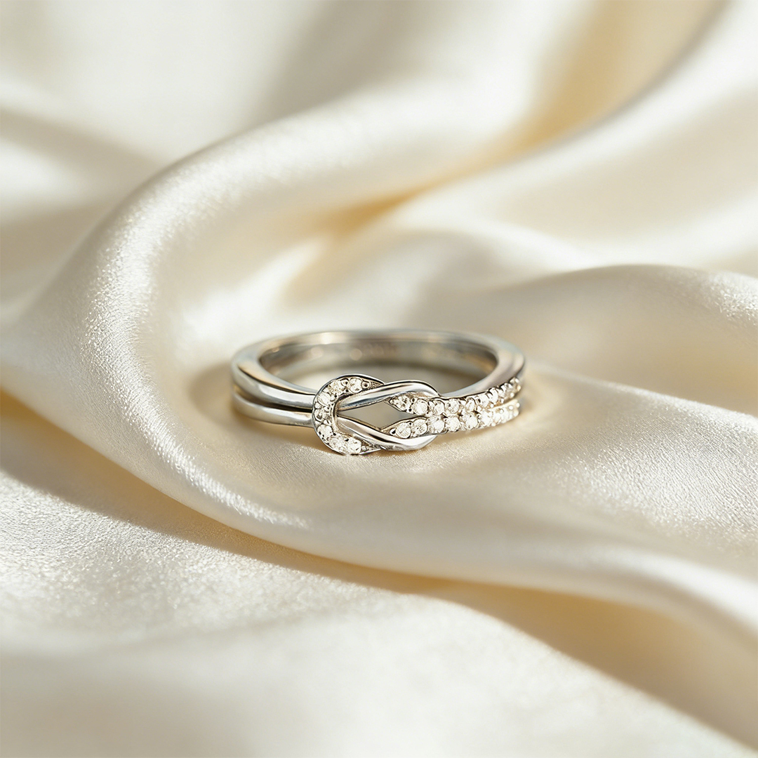 For My Granddaughter - I'll Always Be With You Love Knot Ring