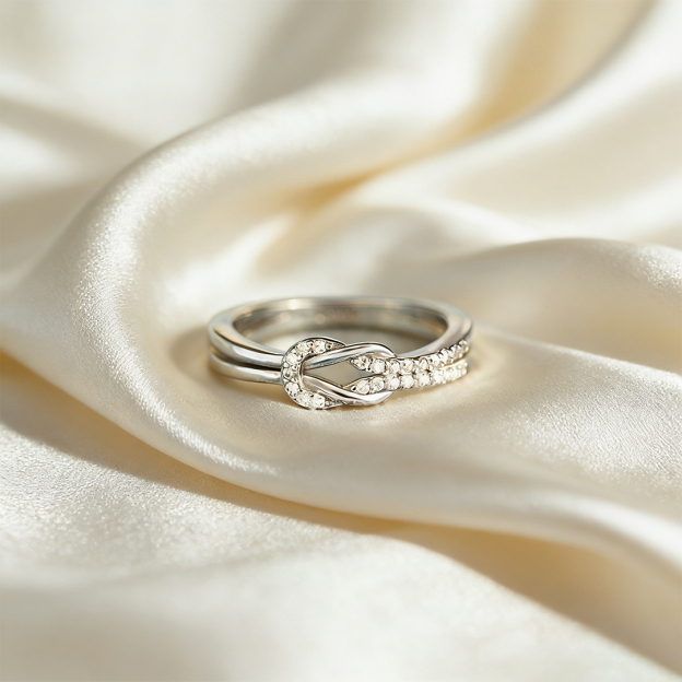 For My Granddaughter - I'll Always Be With You Love Knot Ring