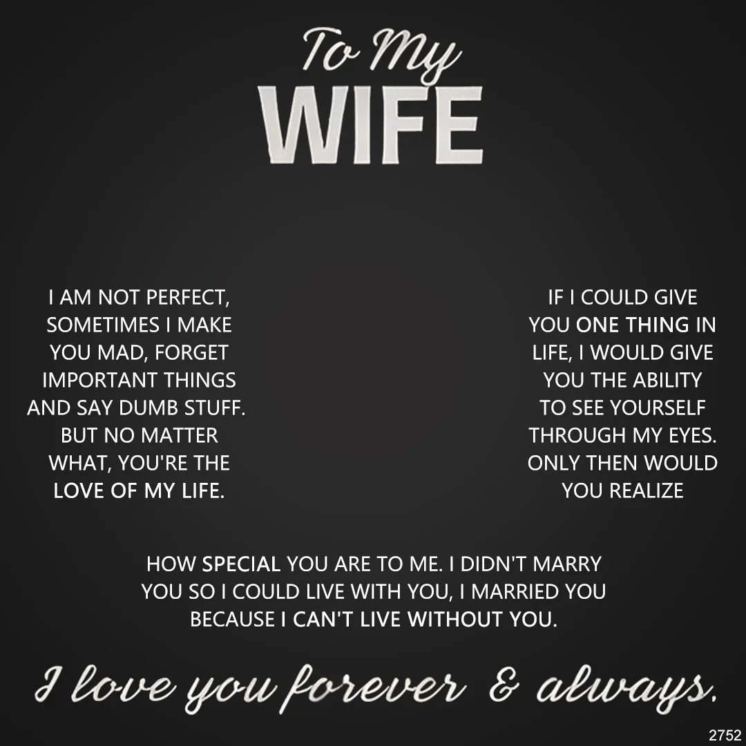 For Wife - I Love You Forever & Always Customized Double Birthstones & Names Necklace