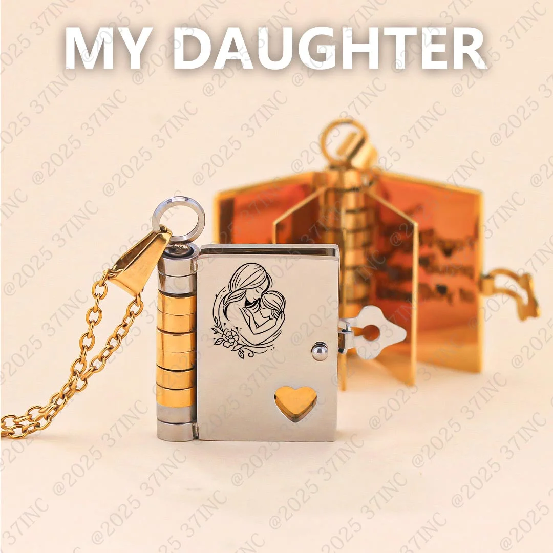 For Daughter - I Love You Forever & Always Book Necklace