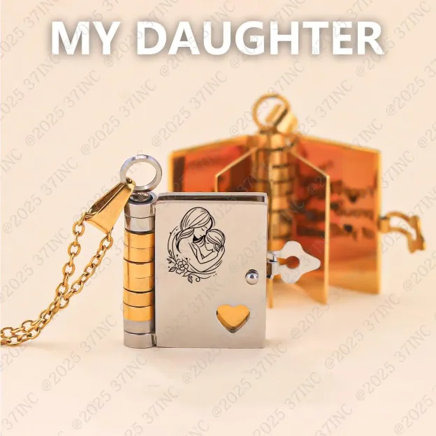 For Daughter - I Love You Forever & Always Book Necklace