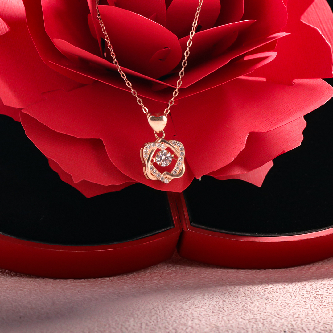 For Love - S925 We Are Connected Heart To Heart Love Knot Necklace