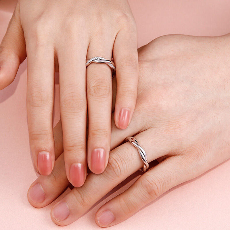 For Love - S925 I Love You Until Infinity Runs Out Wrap Ring