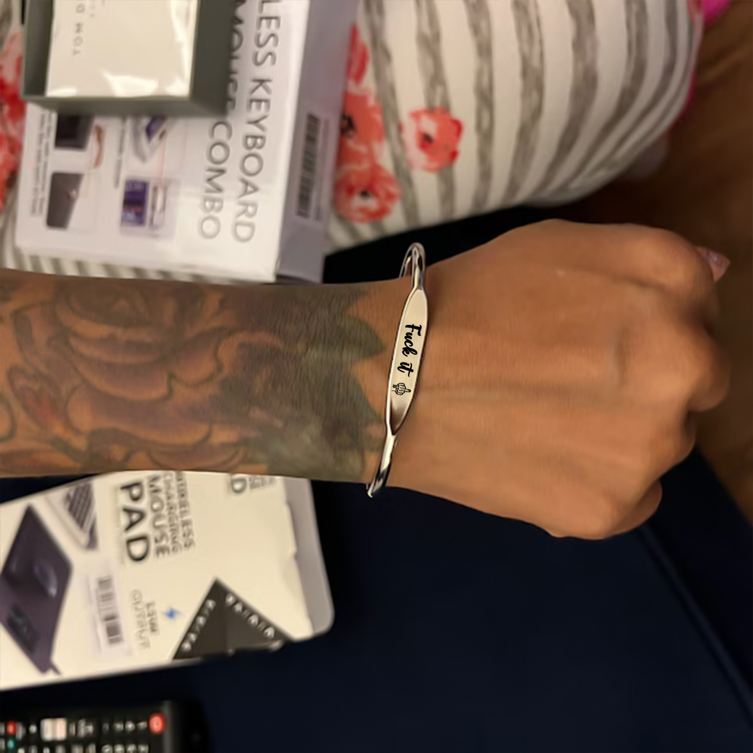 Fuck It Dainty Bar Ring