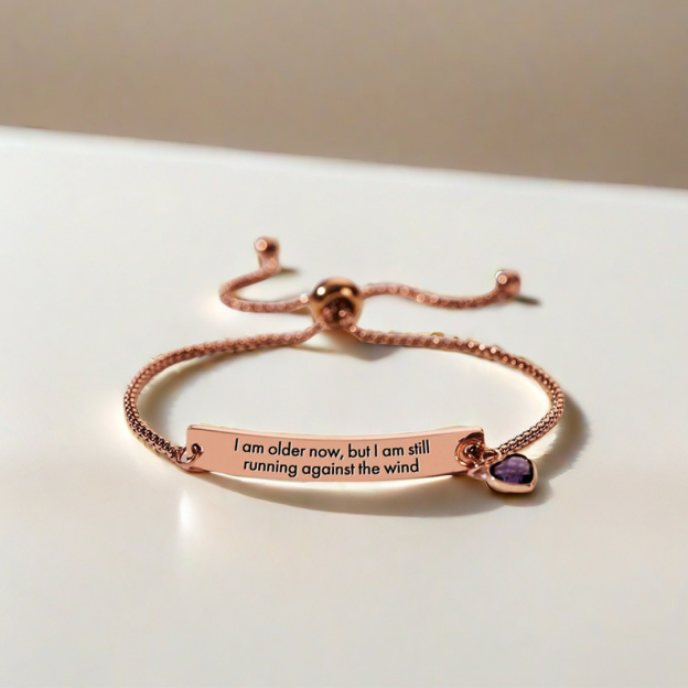 Against the wind Custom Birthstone Diamond Bracelet