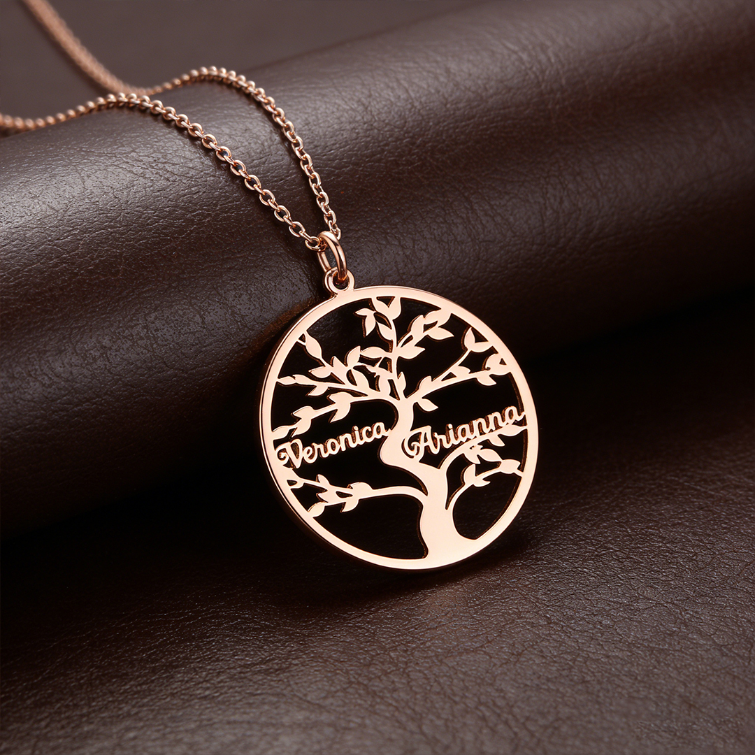 For Mom - The Family Root Customized 1-10 Names Family Tree Necklace