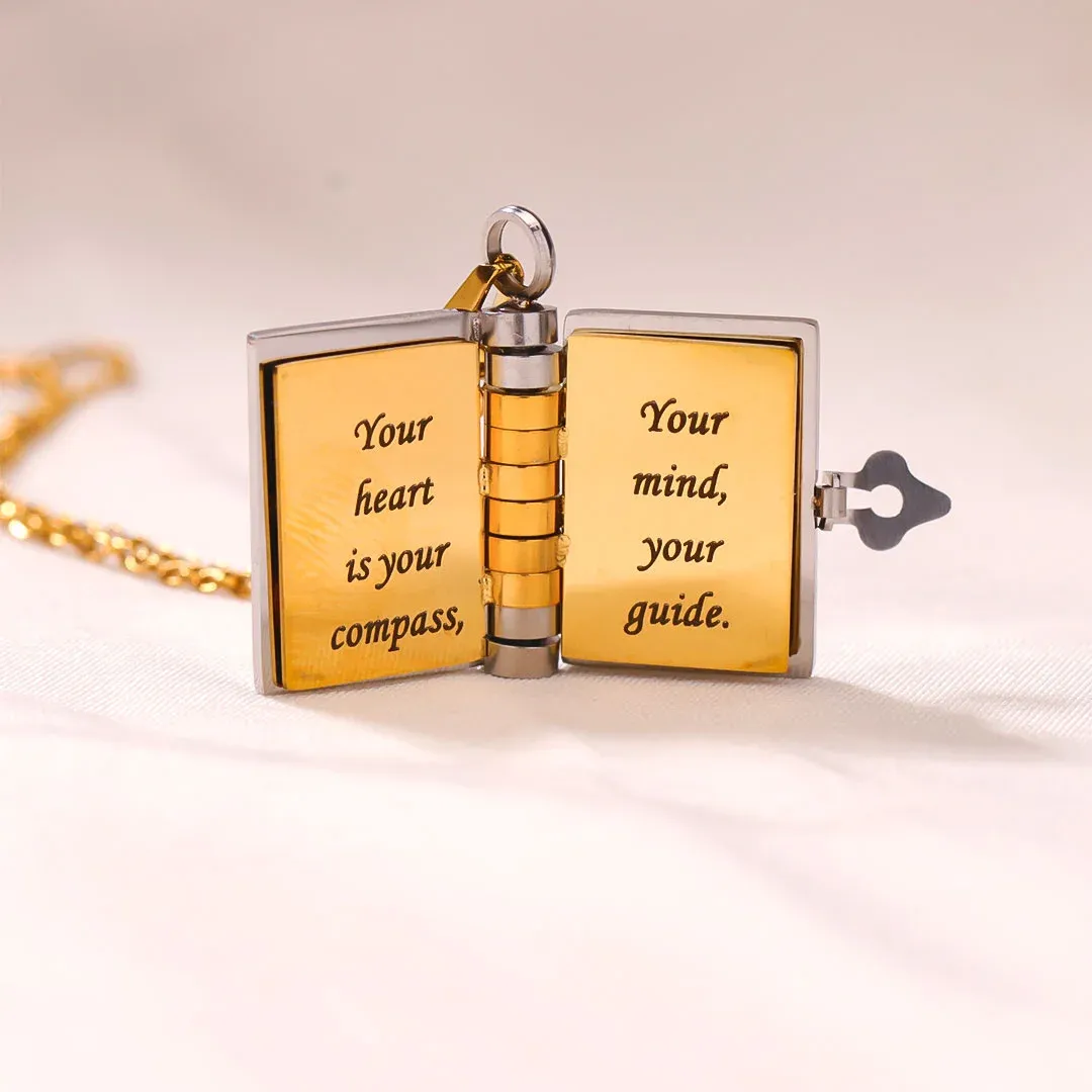 For Son - My Champion Book Necklace