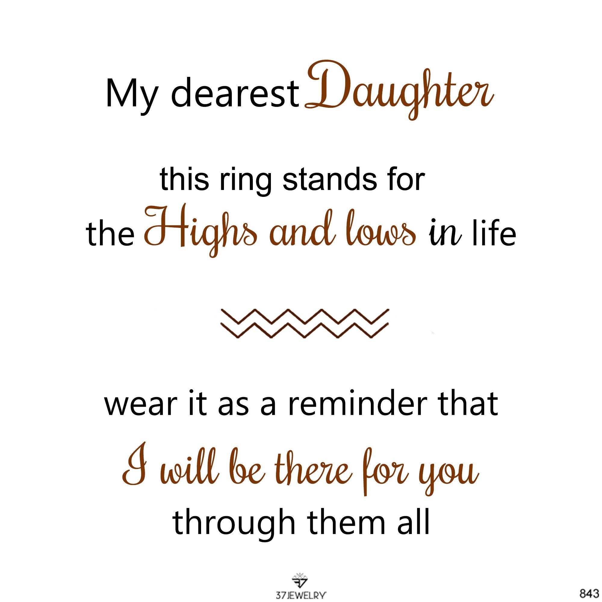 For Daughter- Bond of Love Birthstone Ring 