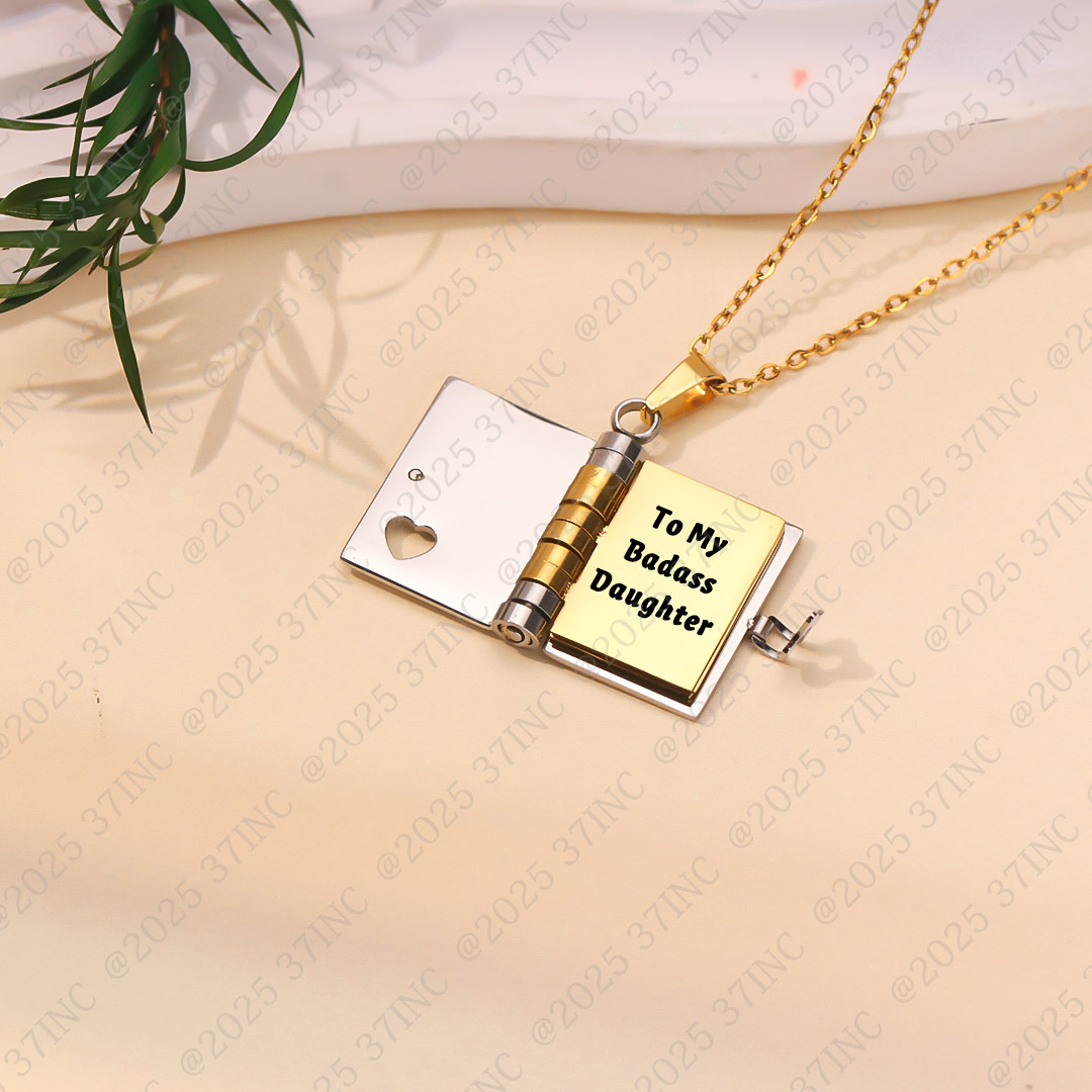 For Granddaughter - I'm The Storm Book Necklace