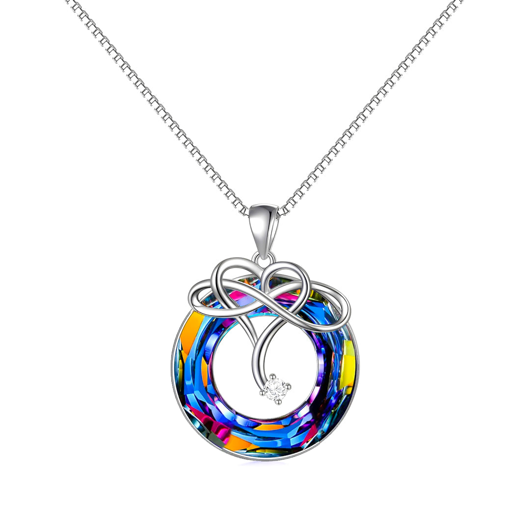 For Daughter-S925 l Will Always Carry You In My Heart Crystal Necklace