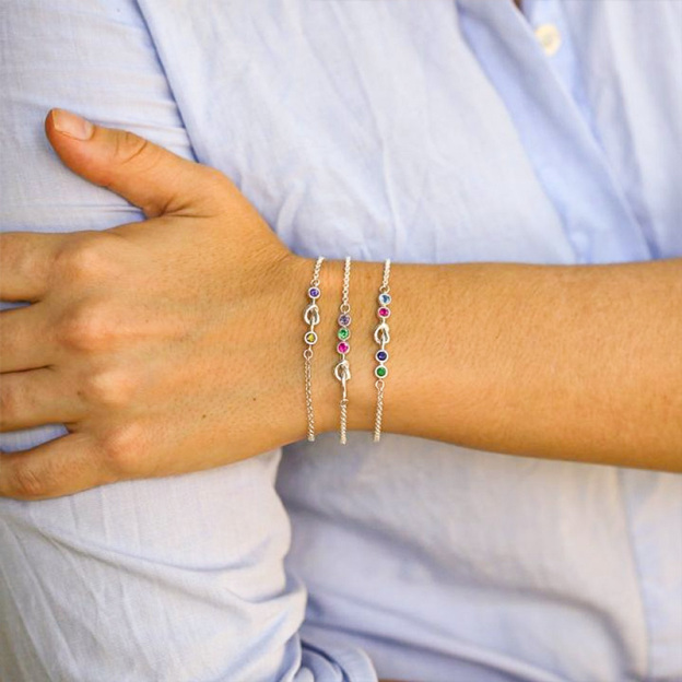 Sweethearts Birthstone Custom Bracelet