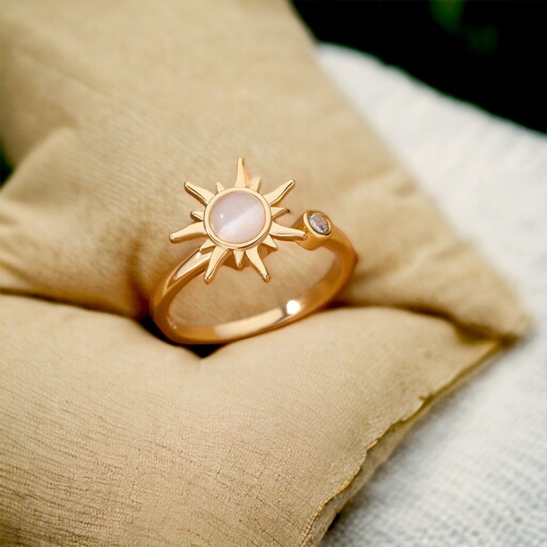 For Daughter - Sun Fidget Open Ring