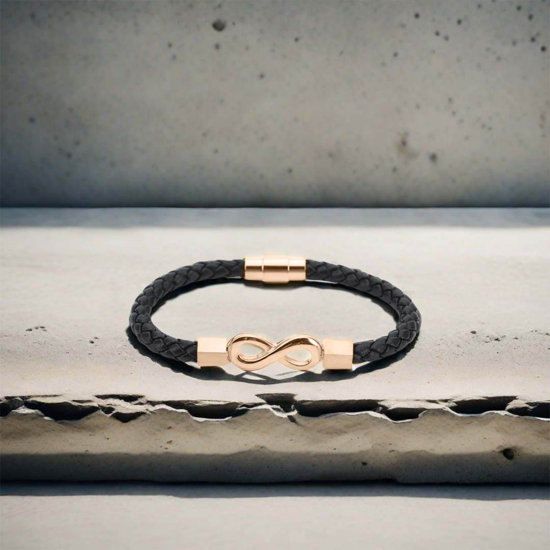 For Love - Ceramic Infinity Braided Bracelet
