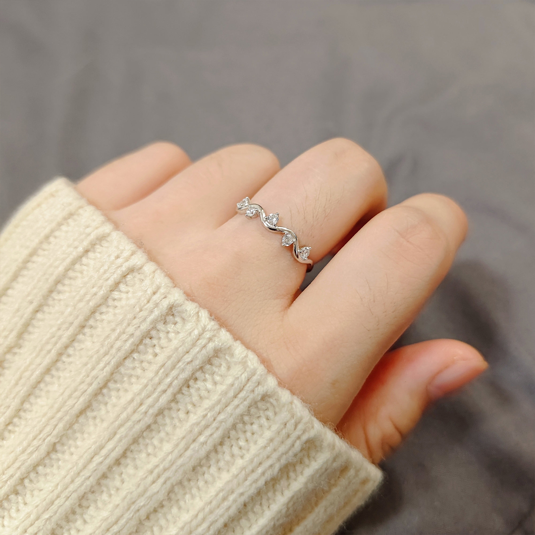 For Self - S925 Survived Too Many Storms Raindrop New Year Ring