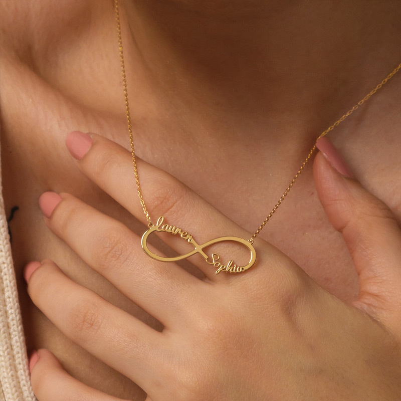 For Mother and Daughter - Infinite Custom Name Necklace