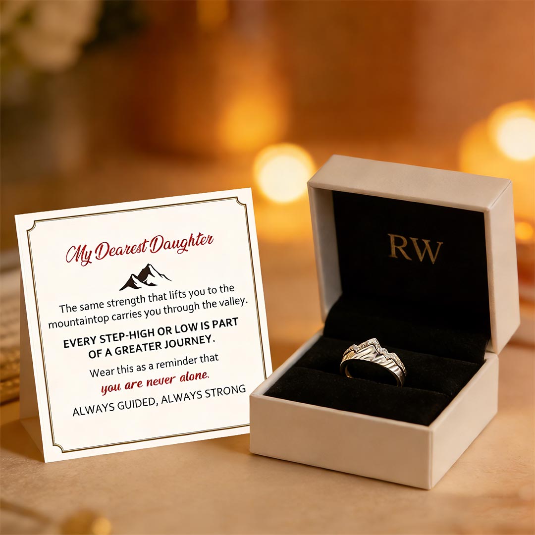 S925 Keep Climbing Stack Ring