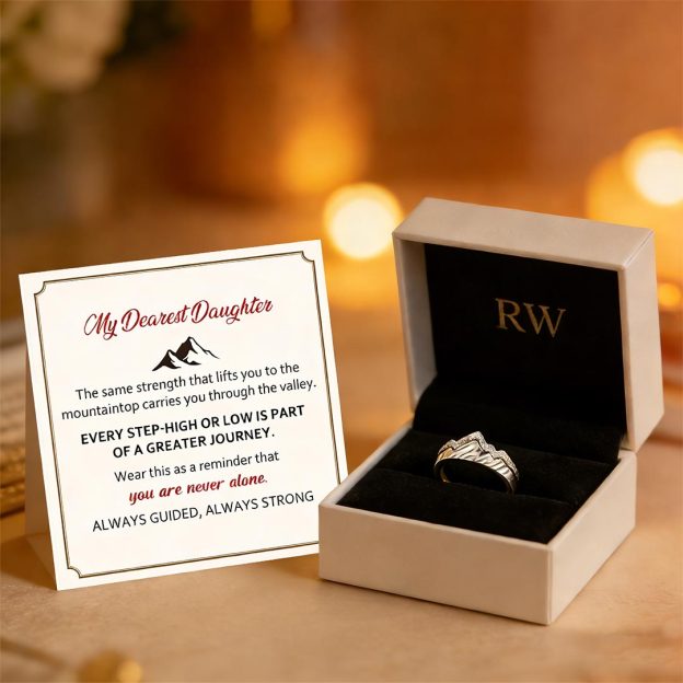 S925 Keep Climbing Stack Ring