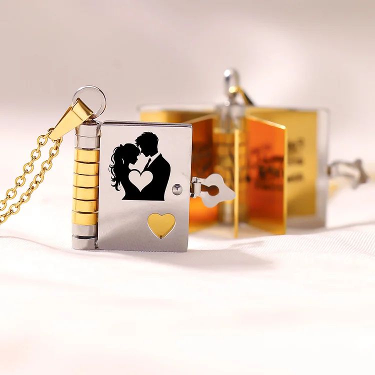 For Love - Remember Whose King You Are Book Necklace