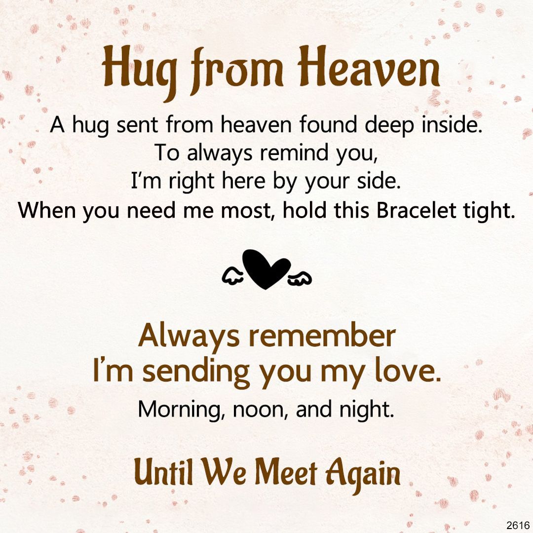 For Granddaughter -Hug from Heaven Memorial Ring 