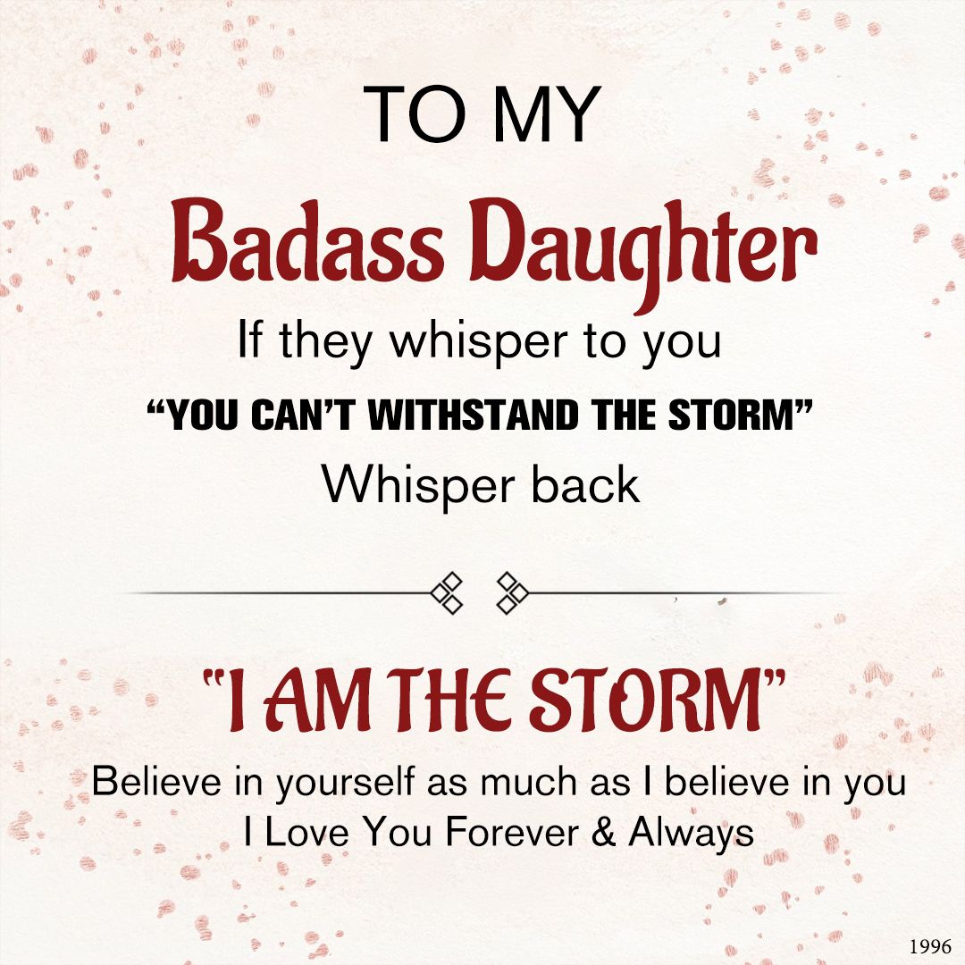 For Daughter - I AM THE STORM Blue Butterfly Crystal Bracelet