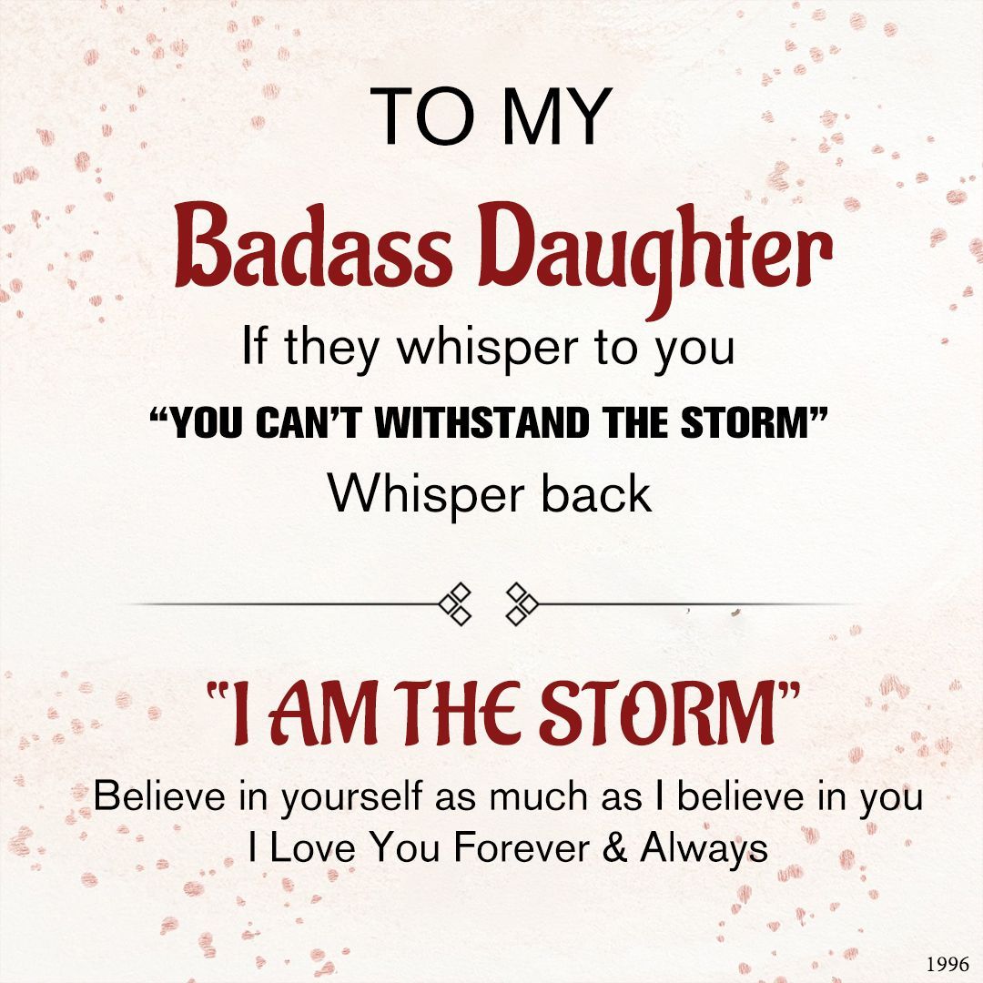 For Daughter - I AM THE STORM Blue Butterfly Crystal Bracelet